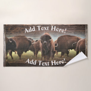 Conjunto De Toalhas Buffalo Herd