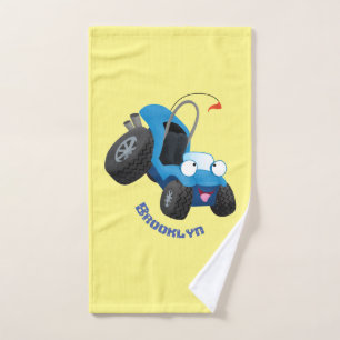 Conjunto De Toalhas Buggy duna em forma de cartoon de veículos rodoviá