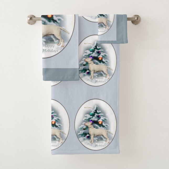 Conjunto De Toalhas Bull Terrier Natal (Insitu)