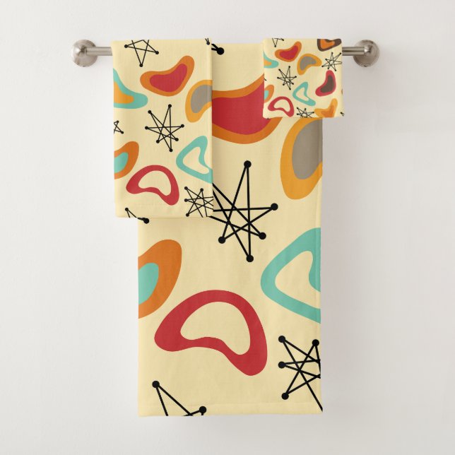 Conjunto De Toalhas Bumerangas e Estrelas (Insitu)