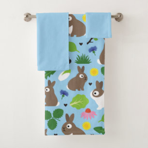 Conjunto De Toalhas Bunnies E Seus Tratamentos