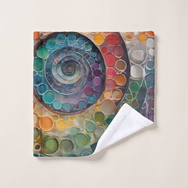 Conjunto De Toalhas bunt und modern, ein schönes Handtuchset (Pano de lavar)