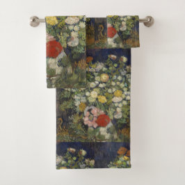 Conjunto De Toalhas Buquê Van Gogh Vintage de Flores em um Vaso