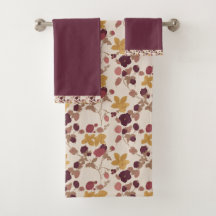 Burgundy e Dourado Mostarda