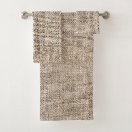 Conjunto De Toalhas Burlap, Farmhouse Russo