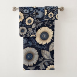 Conjunto De Toalhas Burne-Jones Style Florals | Elegante Watercolor Ar