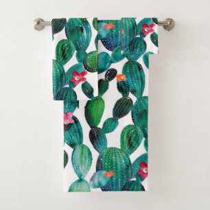 Conjunto De Toalhas Cacto dispersado da pera de Prickley do deserto