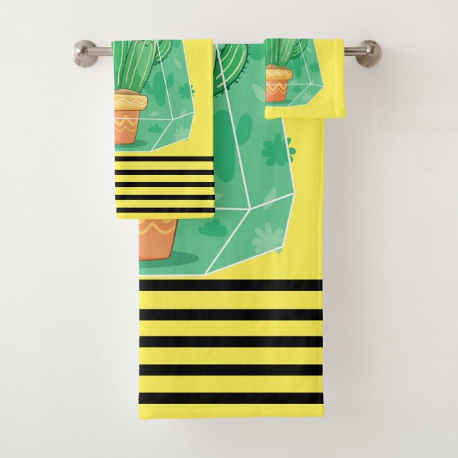 Conjunto De Toalhas cacto fofo (Insitu)