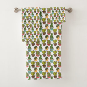Conjunto De Toalhas Cacto & Succulents internos no teste padrão dos
