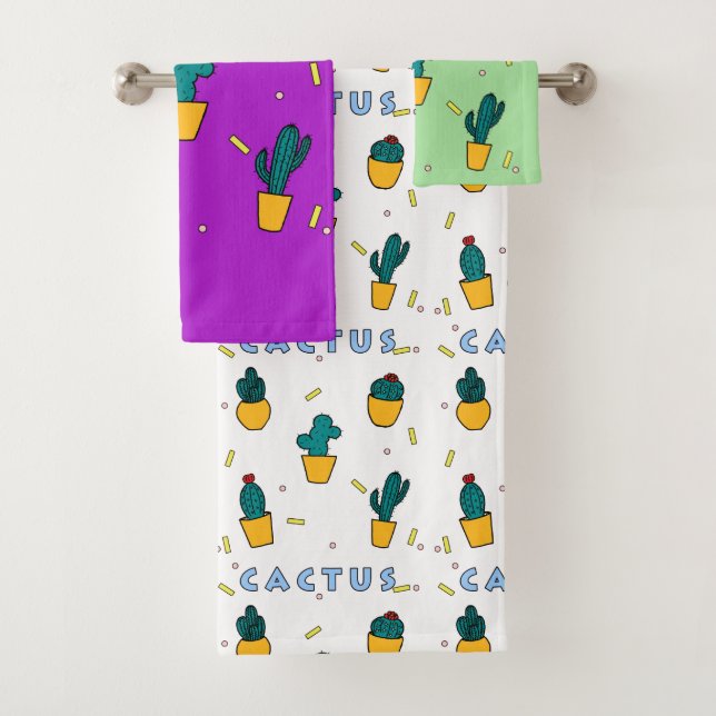Conjunto De Toalhas Cactus (Insitu)