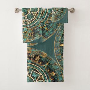 Conjunto De Toalhas Calendário maia