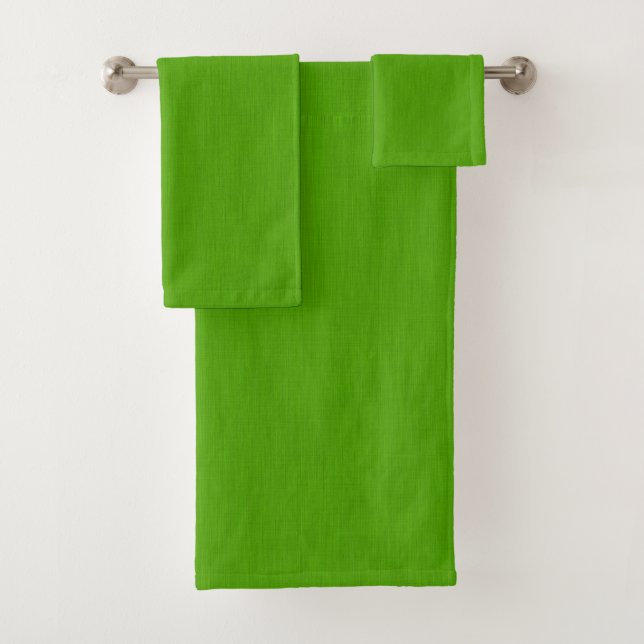 Conjunto De Toalhas Calm & simple lime green textured background  (Insitu)