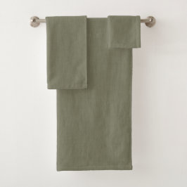 Conjunto De Toalhas Calm & simple olive green textured background 