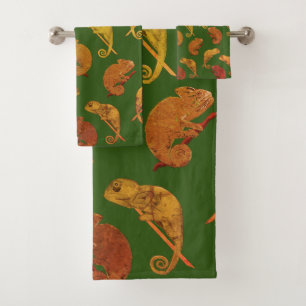 Conjunto De Toalhas Camaleões