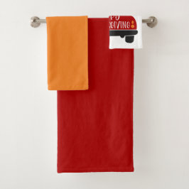 Conjunto De Toalhas Caminhão de Ação de Graças