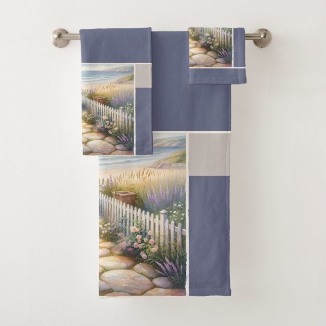 Conjunto De Toalhas Caminho do Jardim da Cabana até o Mar (Insitu)