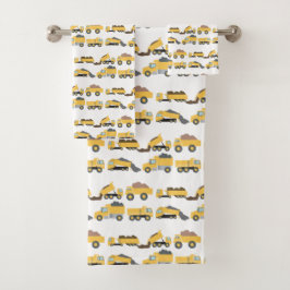 Conjunto De Toalhas Caminhões-de-Boca-Boca-Gato
