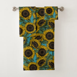 Conjunto De Toalhas Campo de girassol