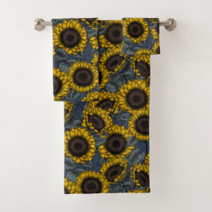 Conjunto De Toalhas Campo de girassol 2