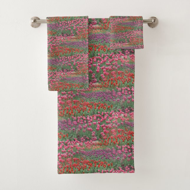 Conjunto De Toalhas Campo De Tulipas (Insitu)