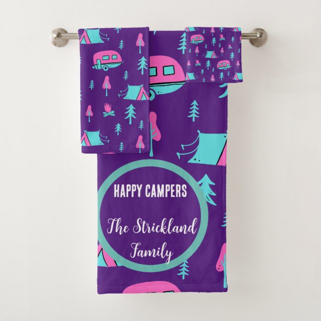 Conjunto De Toalhas Campos felizes Personalizados RV e Campos (Insitu)