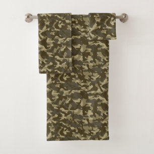 Conjunto De Toalhas Camuflagem Central