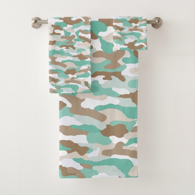 Conjunto De Toalhas Camuflagem Costeira (Insitu)