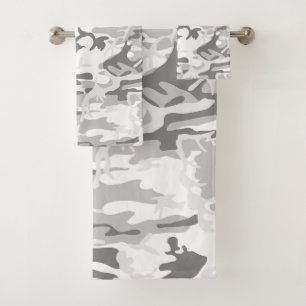 Conjunto De Toalhas Camuflagem de Cinzas de inverno, Militar, Exército