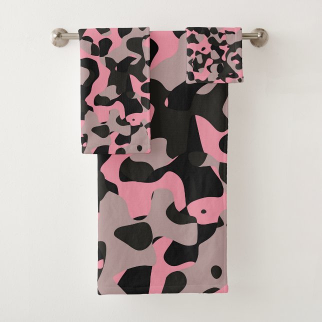 Conjunto De Toalhas Camuflagem de Gatinho (Insitu)