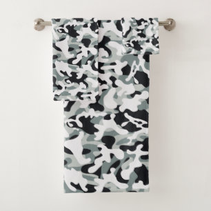 Conjunto De Toalhas Camuflagem de poeiras de neve