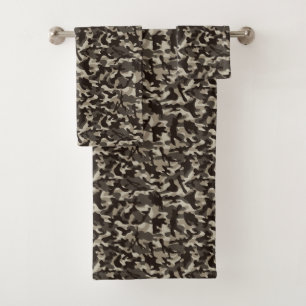 Conjunto De Toalhas Camuflagem de Quarto Fechado
