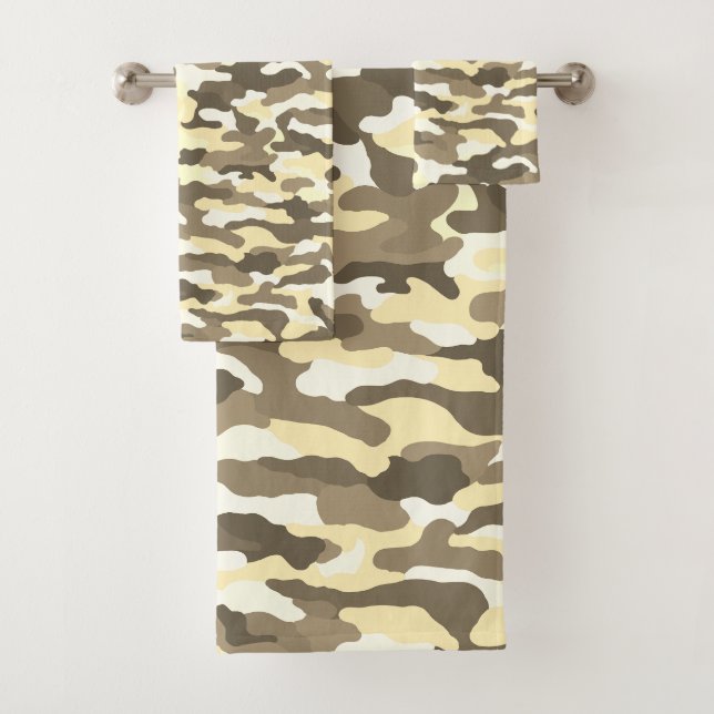 Conjunto De Toalhas Camuflagem do Deserto (Insitu)