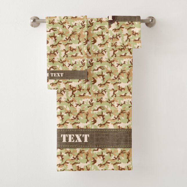 Conjunto De Toalhas Camuflagem do Deserto (Insitu)