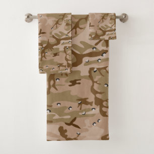 Conjunto De Toalhas Camuflagem Do Deserto Com Pebolhas, Militares, Exé