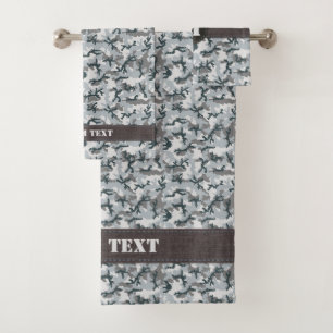 Conjunto De Toalhas Camuflagem Urbana