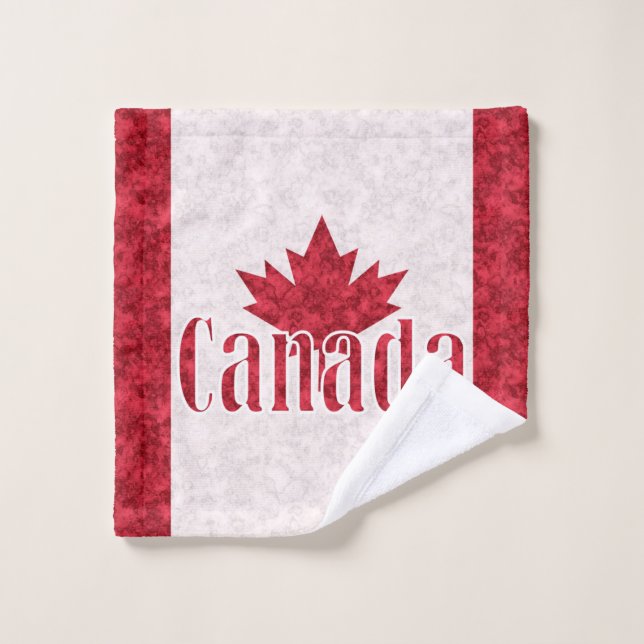 Conjunto De Toalhas Canadá, bandeira (Pano de lavar)