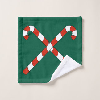Conjunto De Toalhas Candy Canes Crossed
