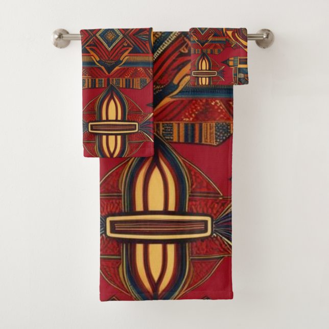 Conjunto De Toalhas Canvas africana (Insitu)