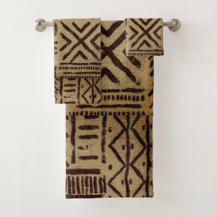 Conjunto De Toalhas "Canvas da Terra Envelhecida":