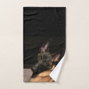 Conjunto De Toalhas Cão Malinois belga