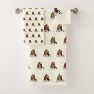 Conjunto De Toalhas Cão pequeno bonito