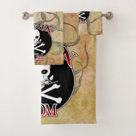 Conjunto De Toalhas Capitão Mãe - Embalada por Deep