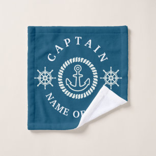Conjunto De Toalhas Capitão/Nome do Barco Náutico Personalizado Editáv