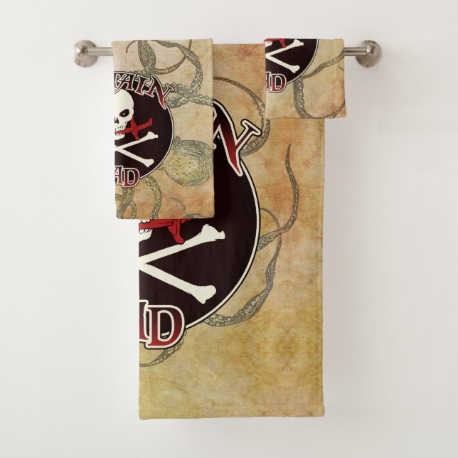 Conjunto De Toalhas Capitão Pai - Embalado por Deep (Insitu)