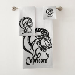 Conjunto De Toalhas Capricórnio o Bode Marinho Zodíaco