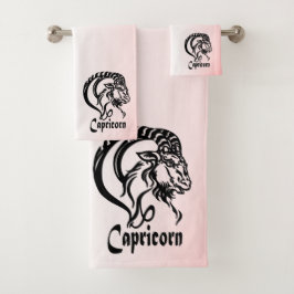Conjunto De Toalhas Capricórnio o Bode Marinho Zodíaco