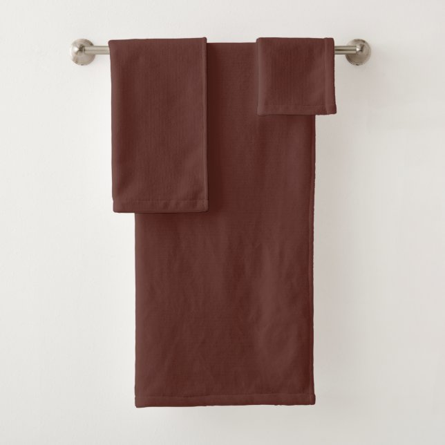 Conjunto De Toalhas Caput mortuum (cor sólida)  (Insitu)