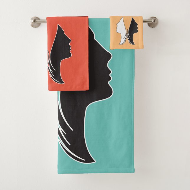 Conjunto De Toalhas Cara Colorida de Borboleta (Insitu)