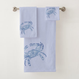 Conjunto De Toalhas Caranguejo azul- texugo
