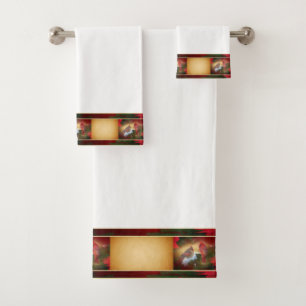 Conjunto De Toalhas Cardeais do Natal